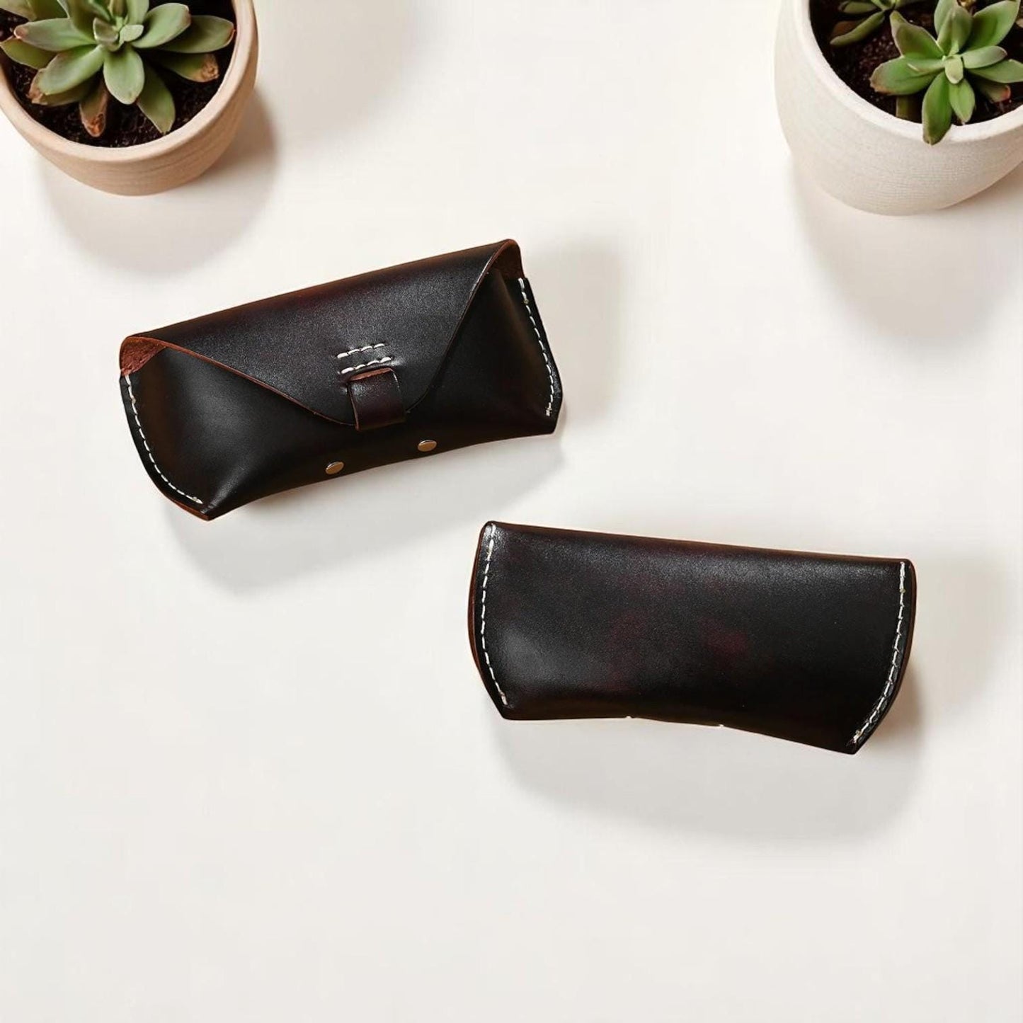 Vintage Leather Glasses Wallet β Retro Protective Case for Men & Women | Gift-Ready Pouch - My Store
