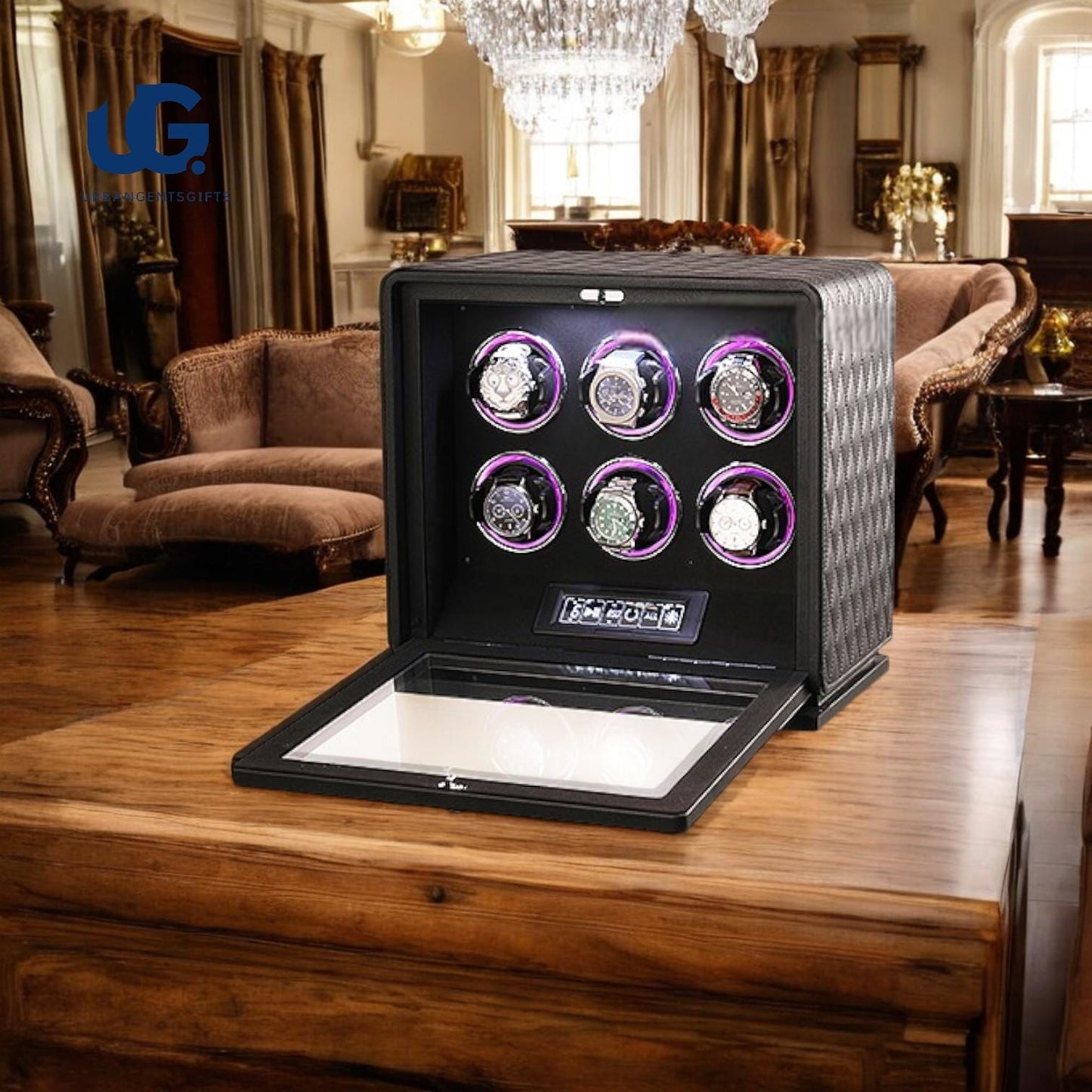 New Watch Winder- Watch Box Display Case for Audemars Piguet Watches,Rolex,Patek Philippe,Richard Mille,Jacob & Co. Luxury Watch Winder