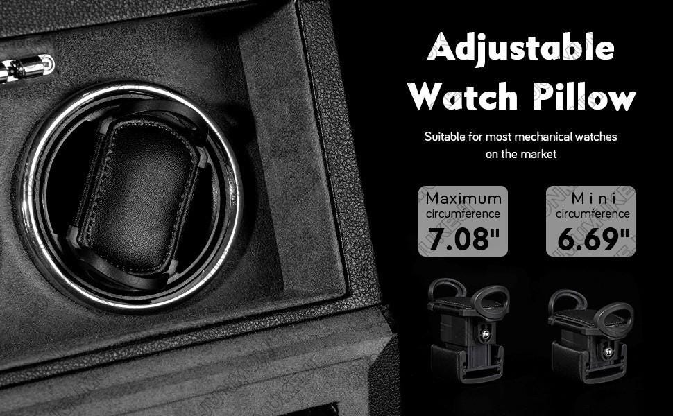 Luxury 6-Watch Winder Box with LED Light & Ultra-Quiet Motor β Automatic Watch Storage Solution - My Store