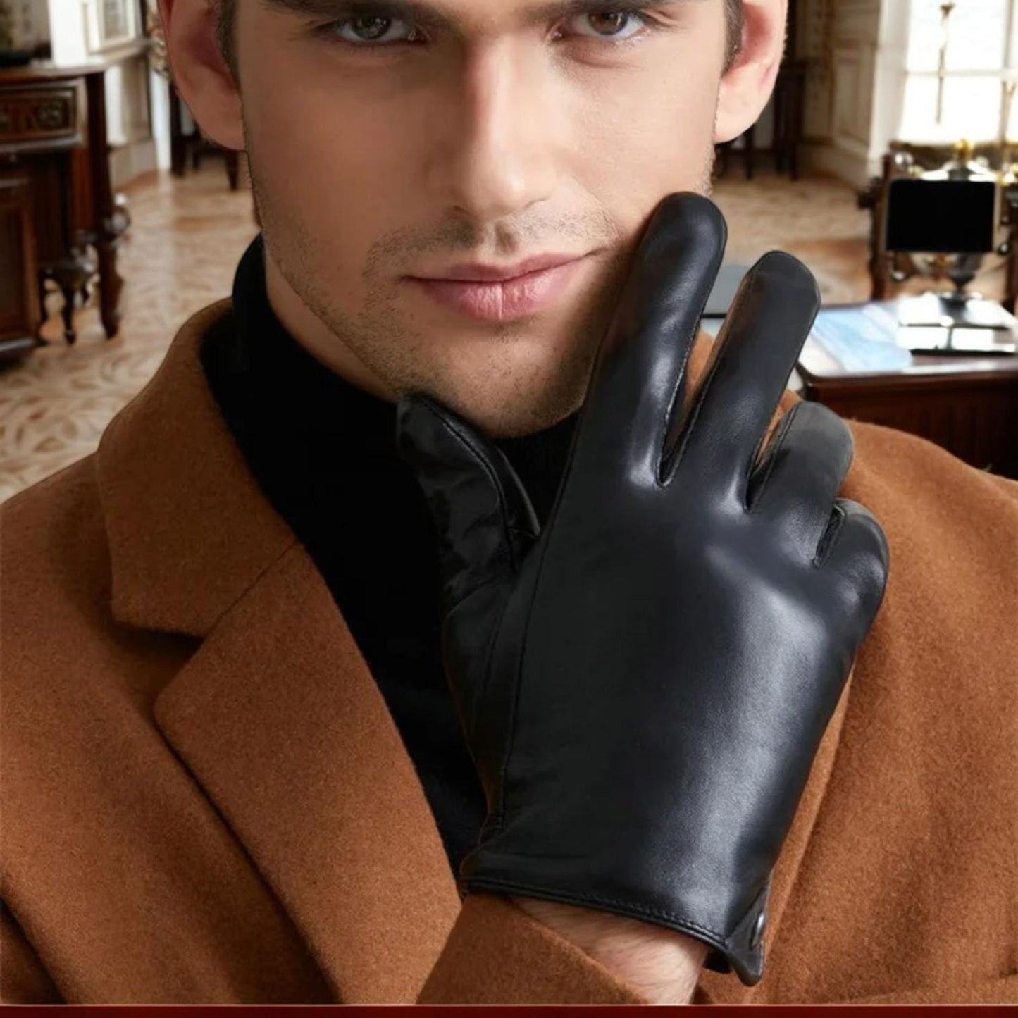 Leather Gloves β Touchscreen-Ready, Warm Lined Driving Fit - My Store