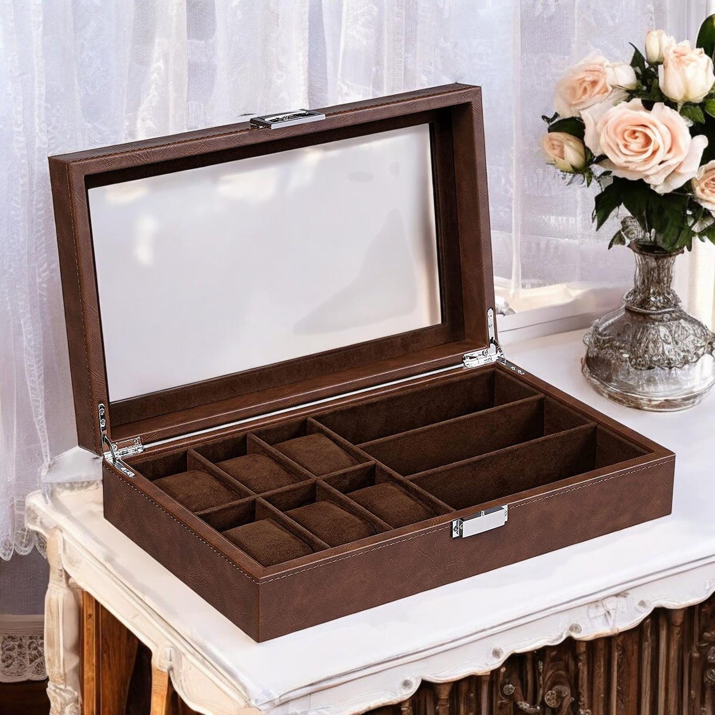Elegant Watch Box – Luxury Gift for Men, Perfect for Storing Watches, Jewelry, and Accessories - My Store
