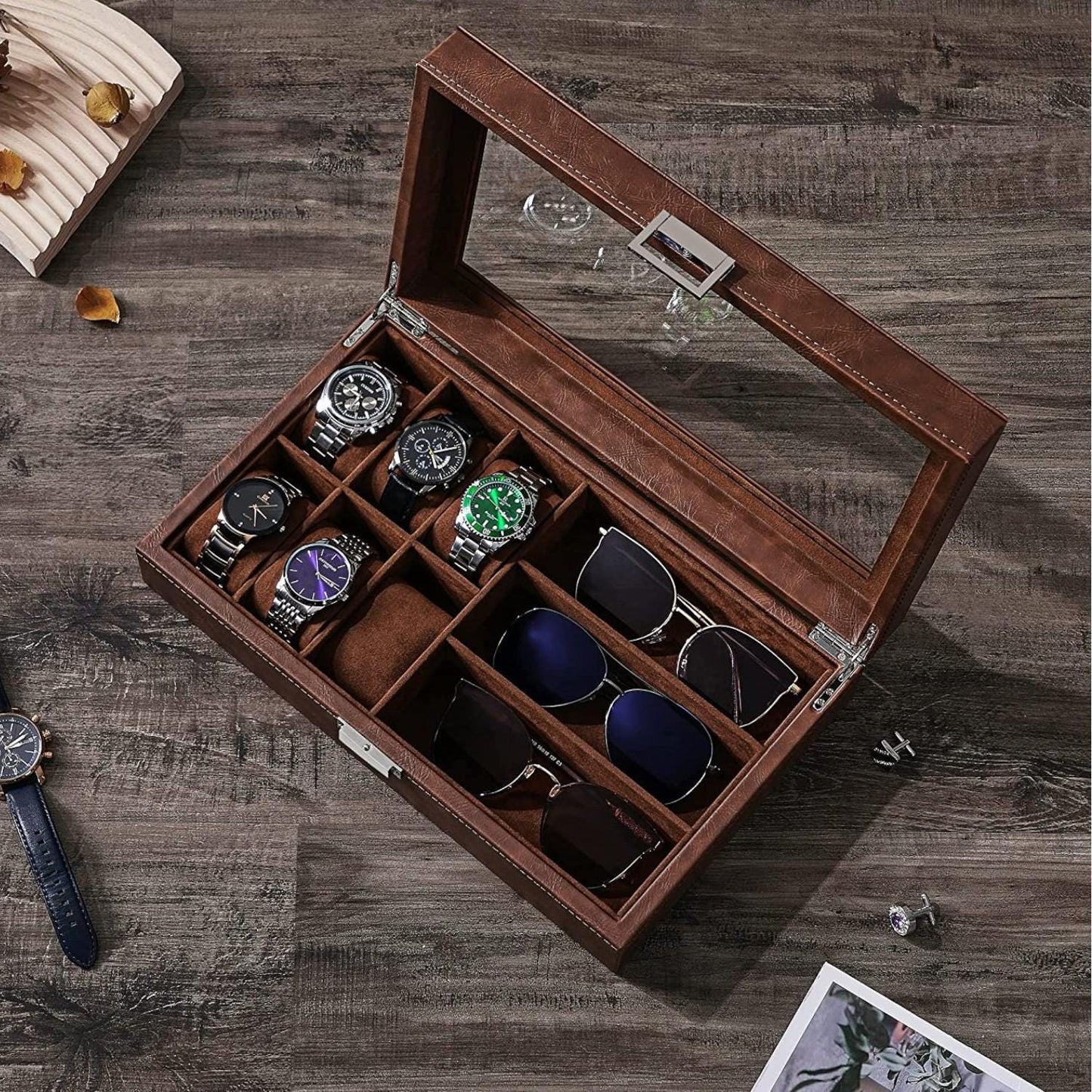 Elegant Watch Box – Luxury Gift for Men, Perfect for Storing Watches, Jewelry, and Accessories - My Store