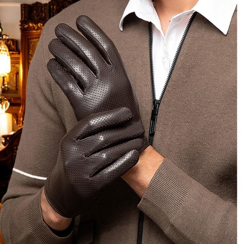 Luxury slim Leather Gloves for Men & Women - Stylish, Warm, and Durable,perfect gift - My Store