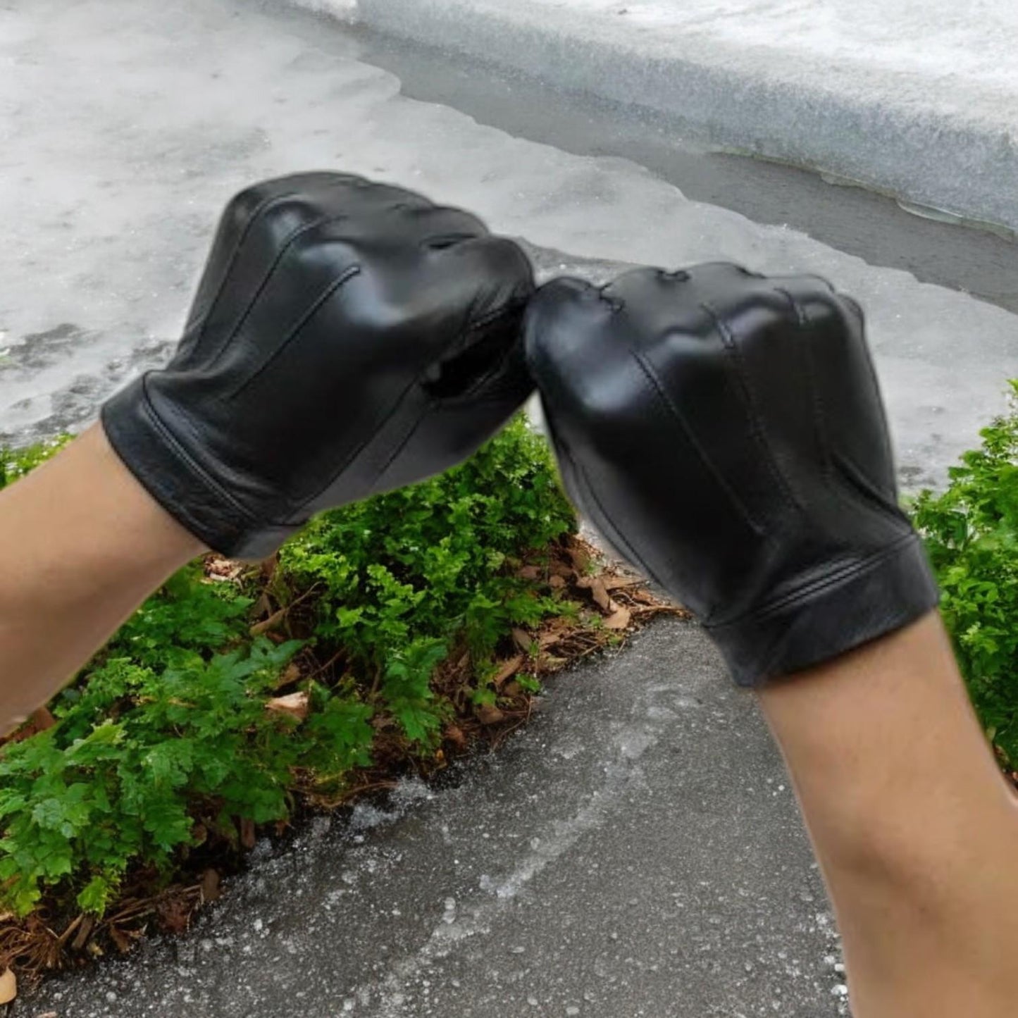 Men’s Italian Leather Gloves – Touchscreen Ready, Elegant Slim Fit Design - My Store