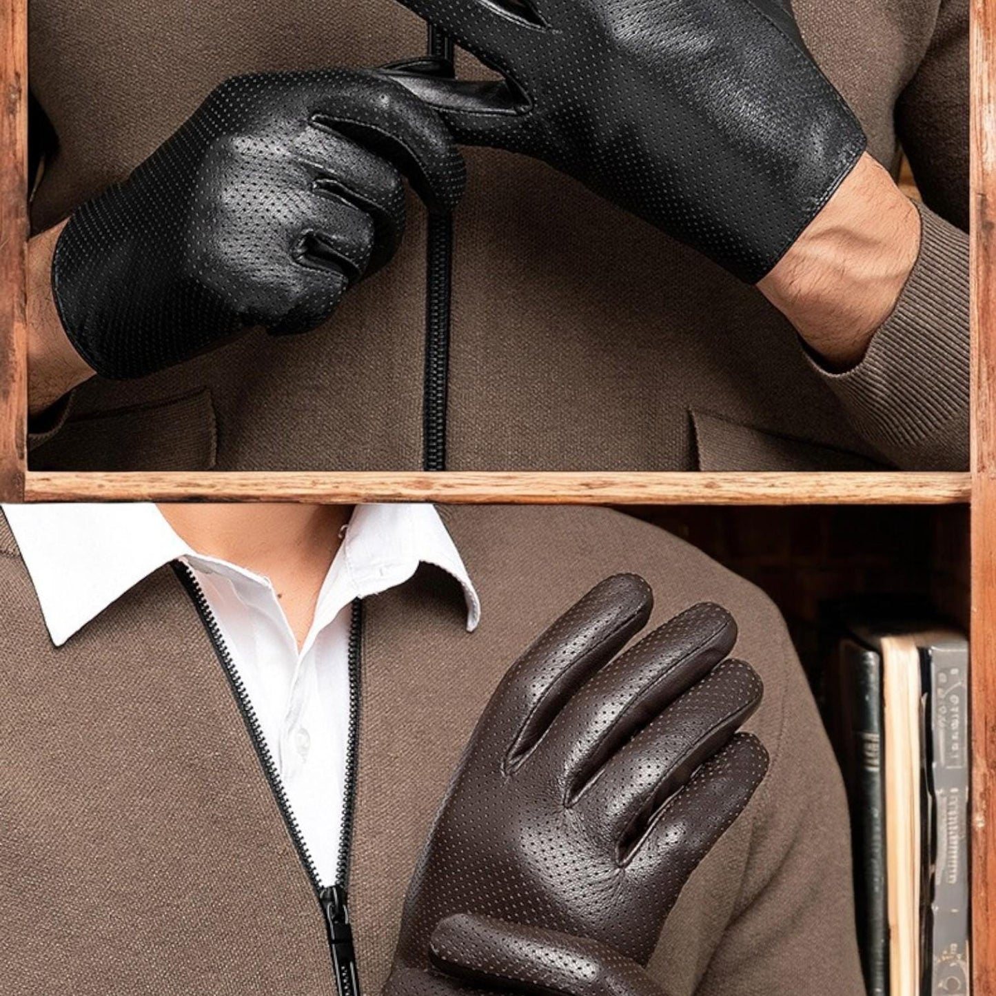 Luxury slim Leather Gloves for Men & Women - Stylish, Warm, and Durable,perfect gift - My Store