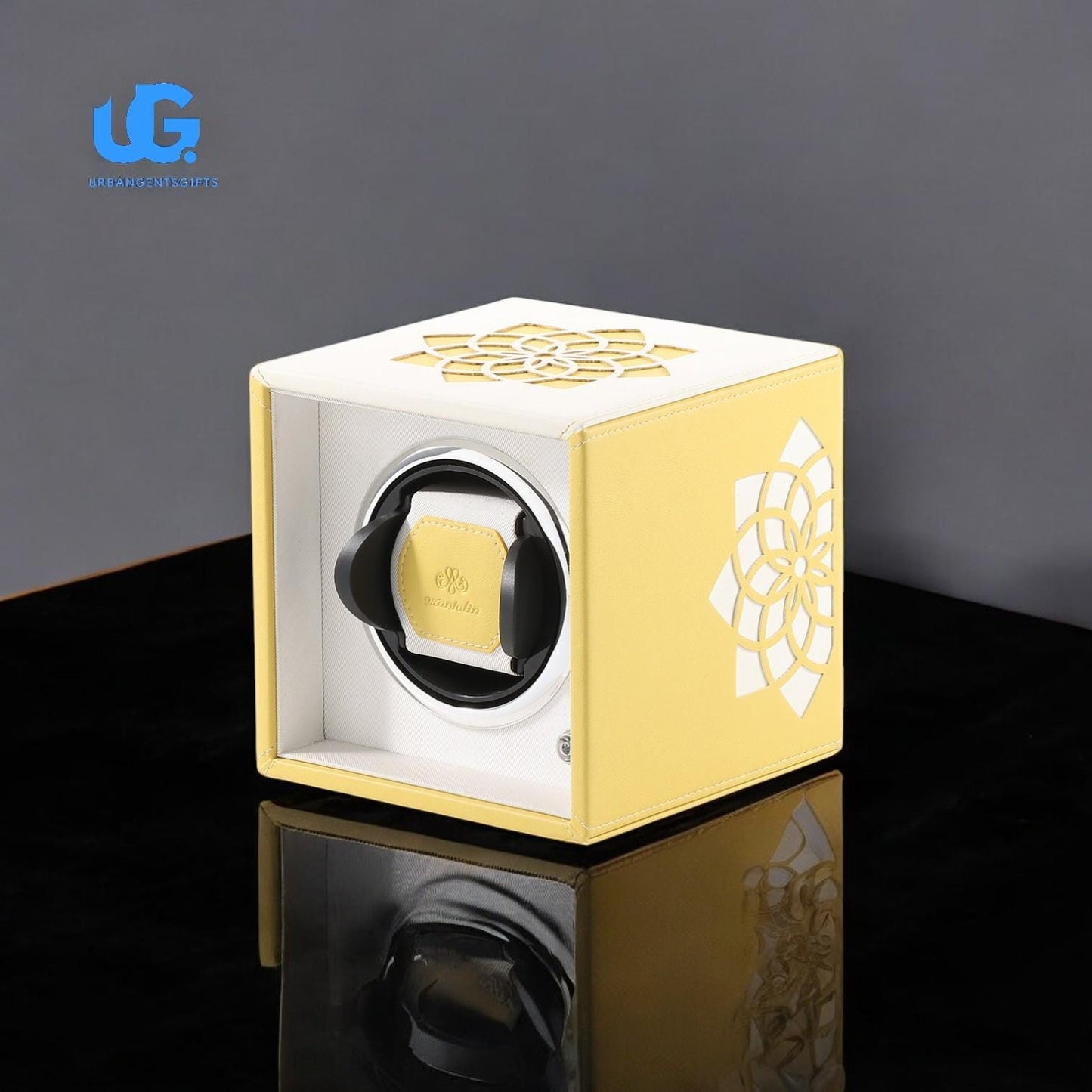 Automatic Watch Winder – Silent Mabuchi Motor | Compact Tech Watch Case with Charger Tiffany Blue Colour - My Store