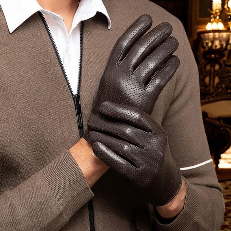 Luxury slim Leather Gloves for Men & Women - Stylish, Warm, and Durable,perfect gift - My Store
