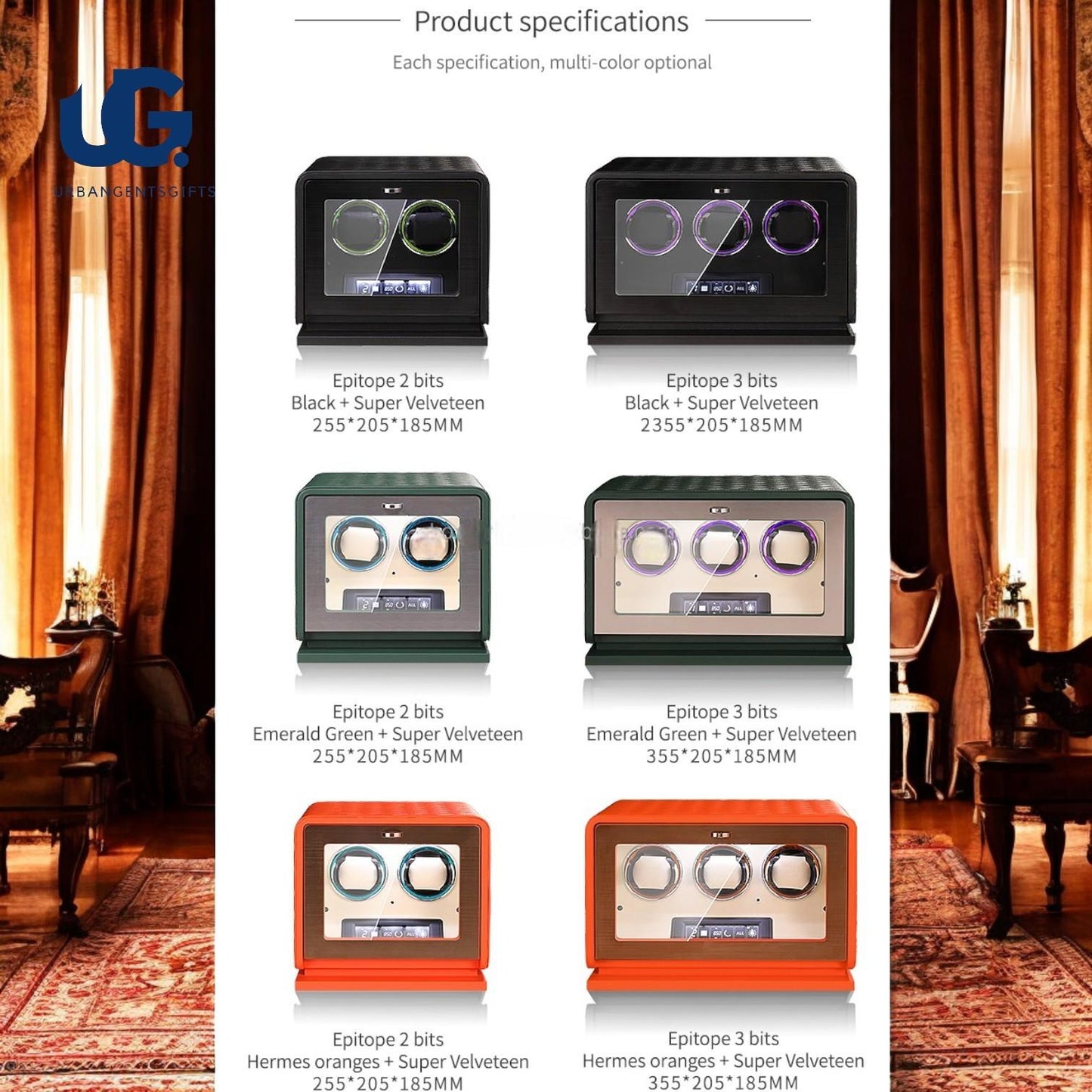 New Watch Winder- Watch Box Display Case for Audemars Piguet Watches,Rolex,Patek Philippe,Richard Mille,Jacob & Co. Luxury Watch Winder