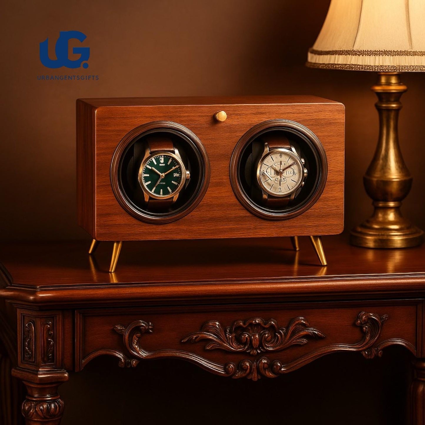 Luxury Solid Wood Watch Winder β Silent Automatic Rotator for 1-4 Mechanical Watches | LED Display Storage Case for Collectors & Gifts - My Store