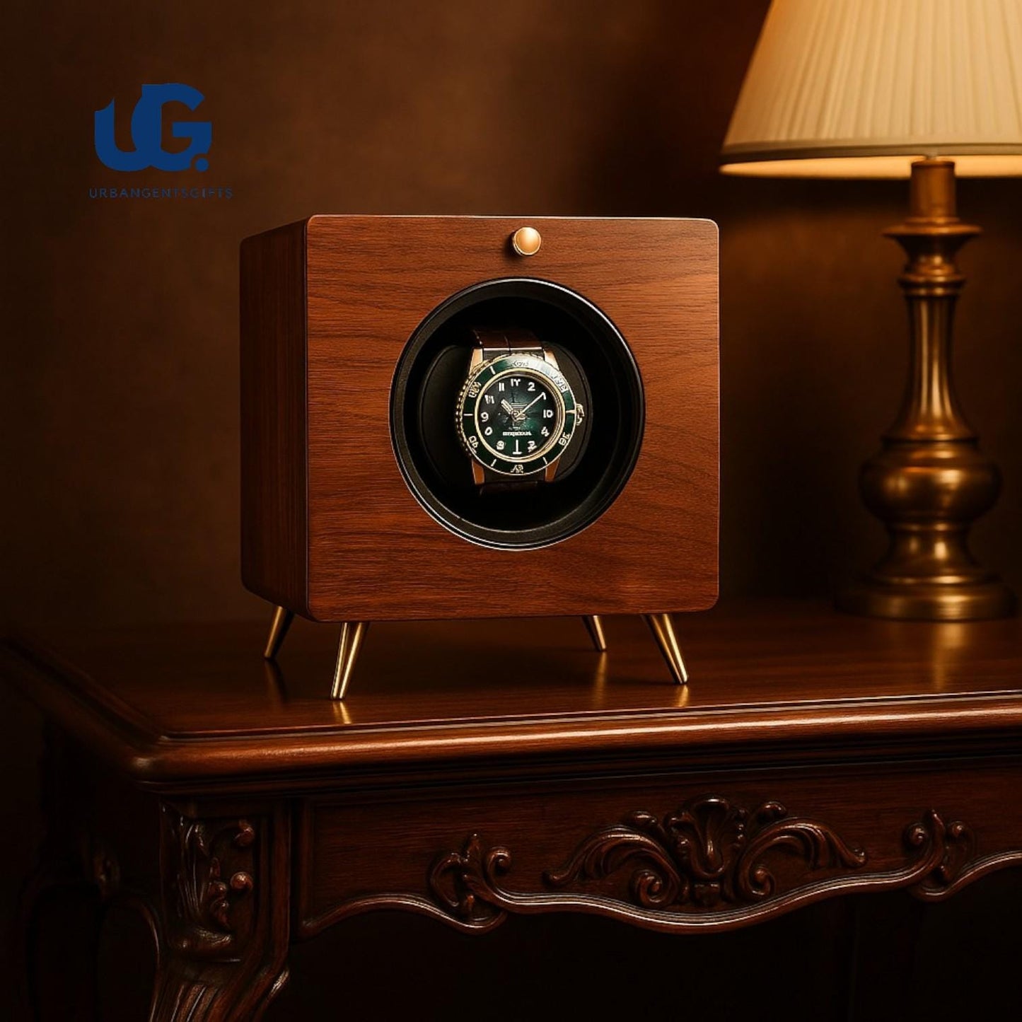 Luxury Solid Wood Watch Winder β Silent Automatic Rotator for 1-4 Mechanical Watches | LED Display Storage Case for Collectors & Gifts - My Store