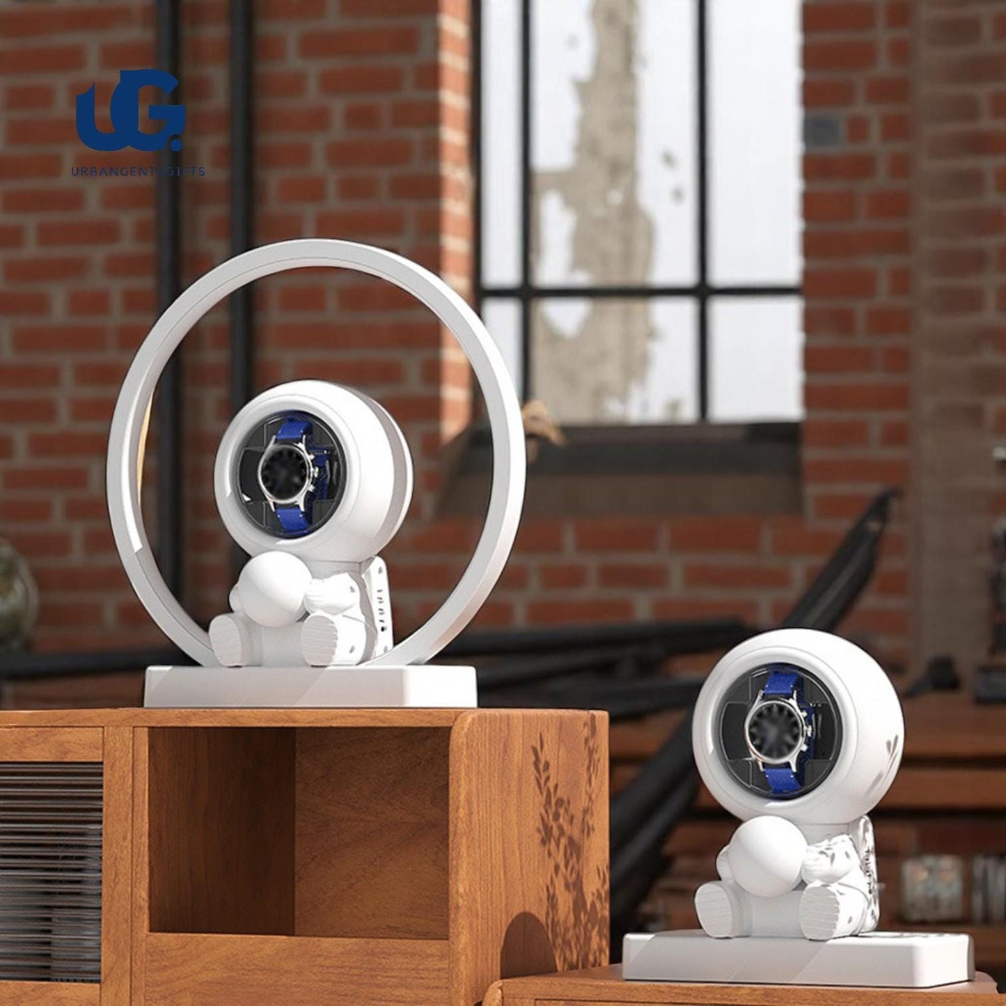 Eco-Friendly Automatic Watch Winder - Astronaut Design | Quiet Motor | USB Powered | Rotating Watch Holder | Sustainable Gift for Men - My Store