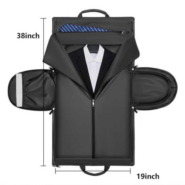 Leather Travel Bag - Men’s Business Suit Duffel, Stylish and Durable Luggage for Traveling in Elegance - My Store