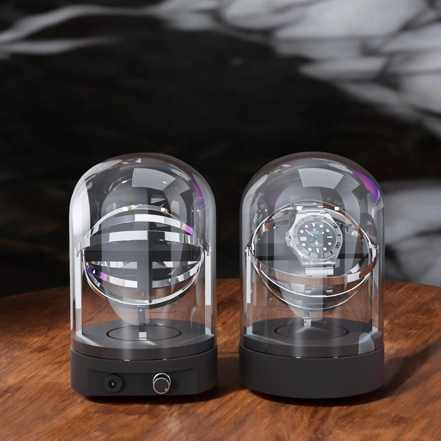 Modern Watch Winder – Best Gift for Watch Lovers | Silent Motor, Elegant Display,Rolex,Patek Philippe,Richard Mille,Jacob & Co. Watch Winder - My Store
