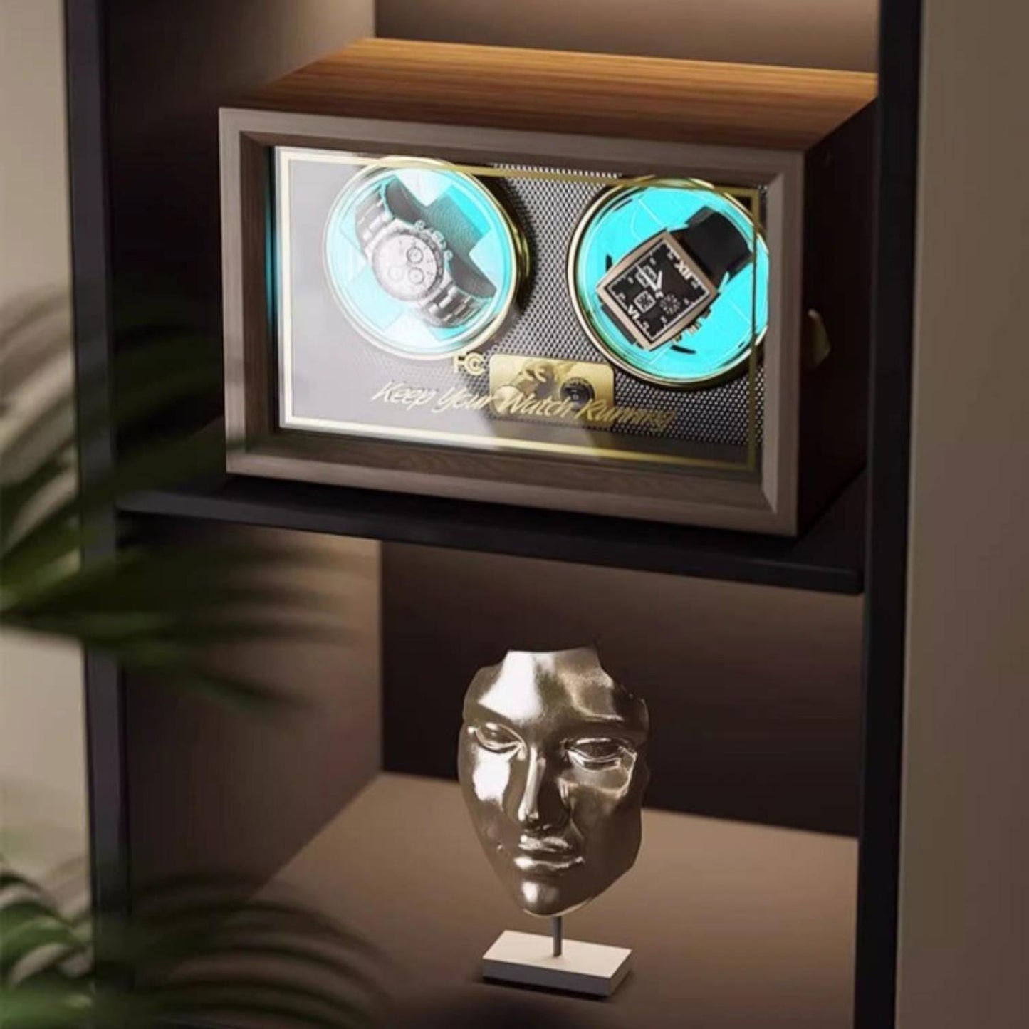 Wood Watch winder , Battery-Powered Solid Wood Dual Watch Winder - My Store