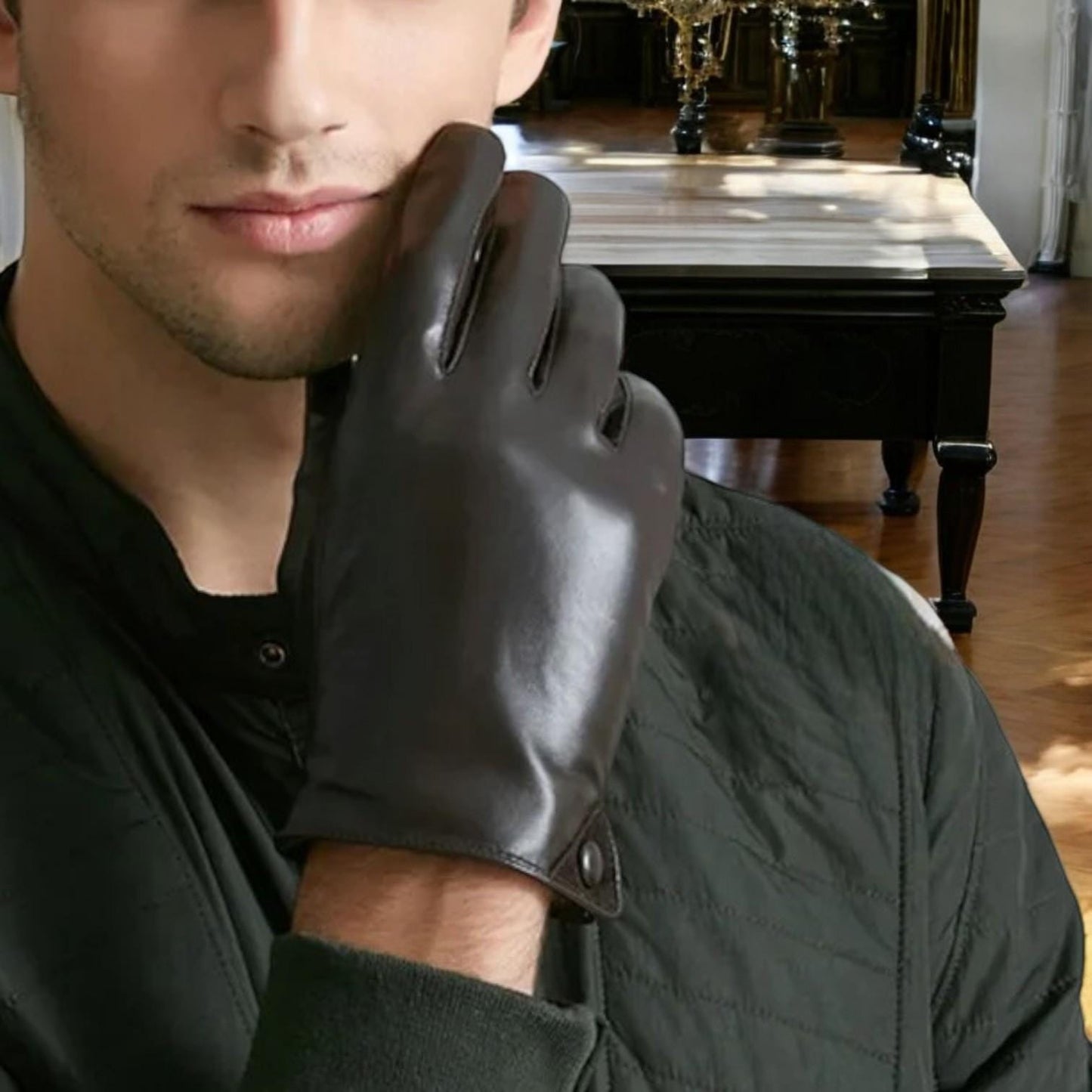 Leather Gloves β Touchscreen-Ready, Warm Lined Driving Fit - My Store