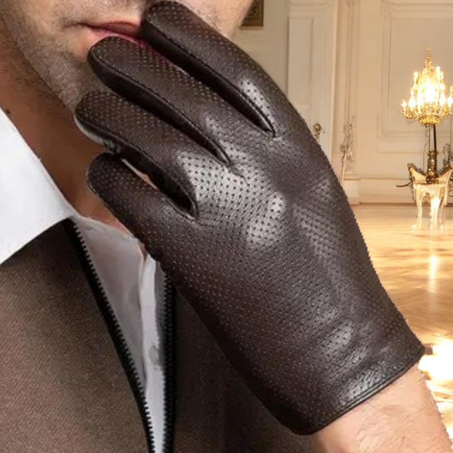 Luxury slim Leather Gloves for Men & Women - Stylish, Warm, and Durable,perfect gift - My Store