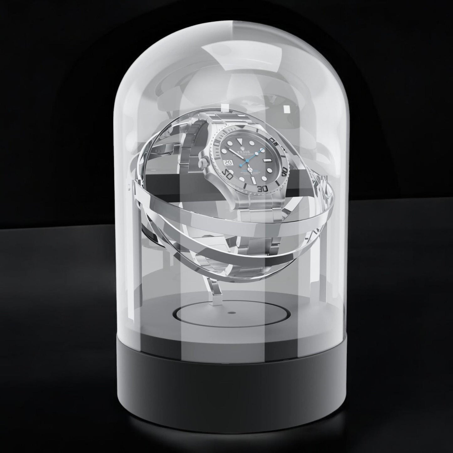 Modern Watch Winder – Best Gift for Watch Lovers | Silent Motor, Elegant Display,Rolex,Patek Philippe,Richard Mille,Jacob & Co. Watch Winder - My Store
