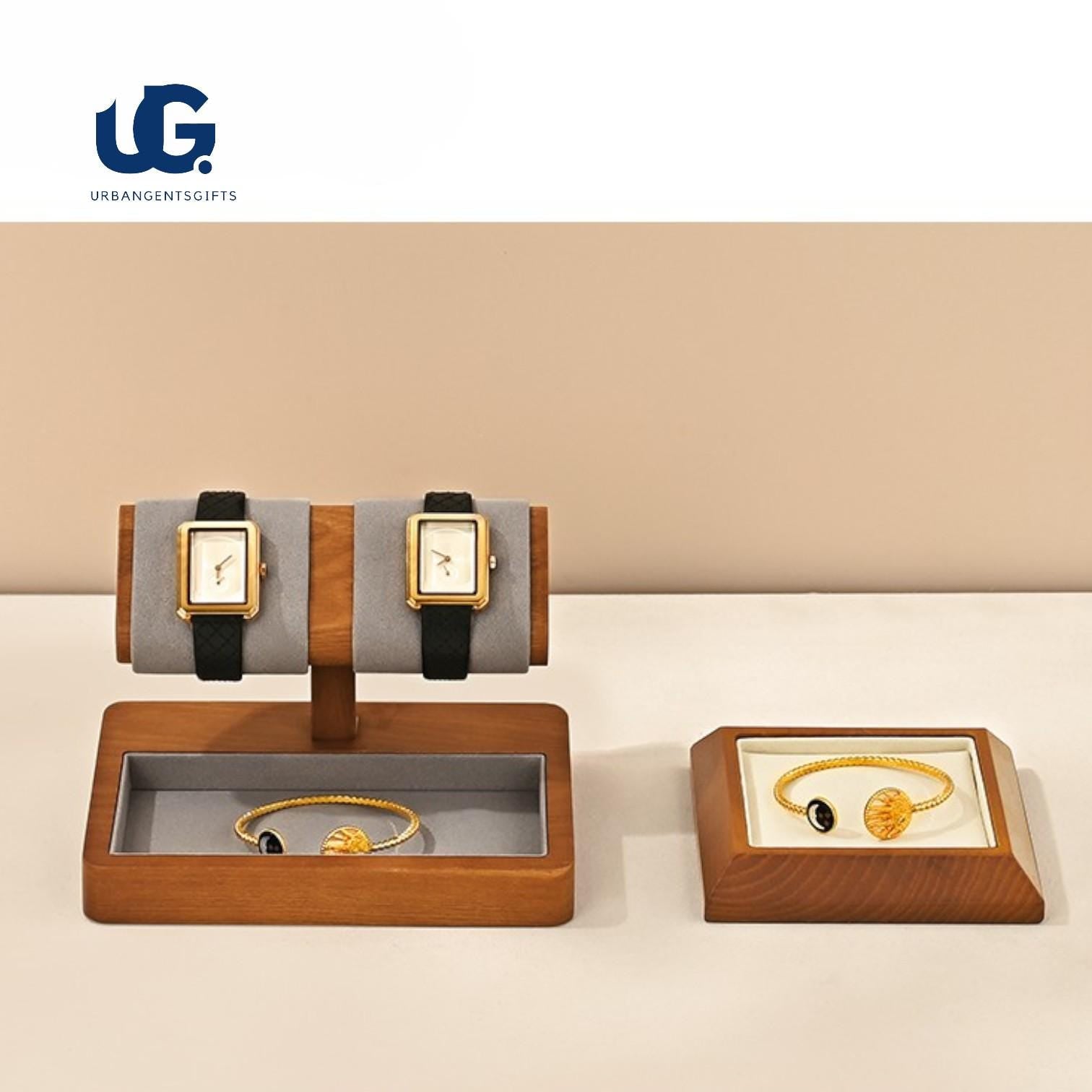 Wooden Watch Stand & Bracelet Organizer,Men’s Watch Display Rack, Jewelry Storage for Watches  Bracelets, Elegant Wooden Watch Rack for Men - My Store