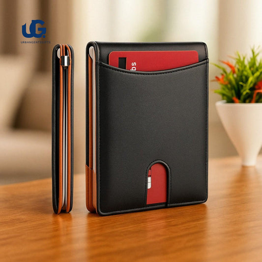 Anti-Theft Slim Wallet for Men and Women, Smart Minimalist Credit Card Holder with Secure Protection, Bank Card Case, Cash Pocket. - My Store