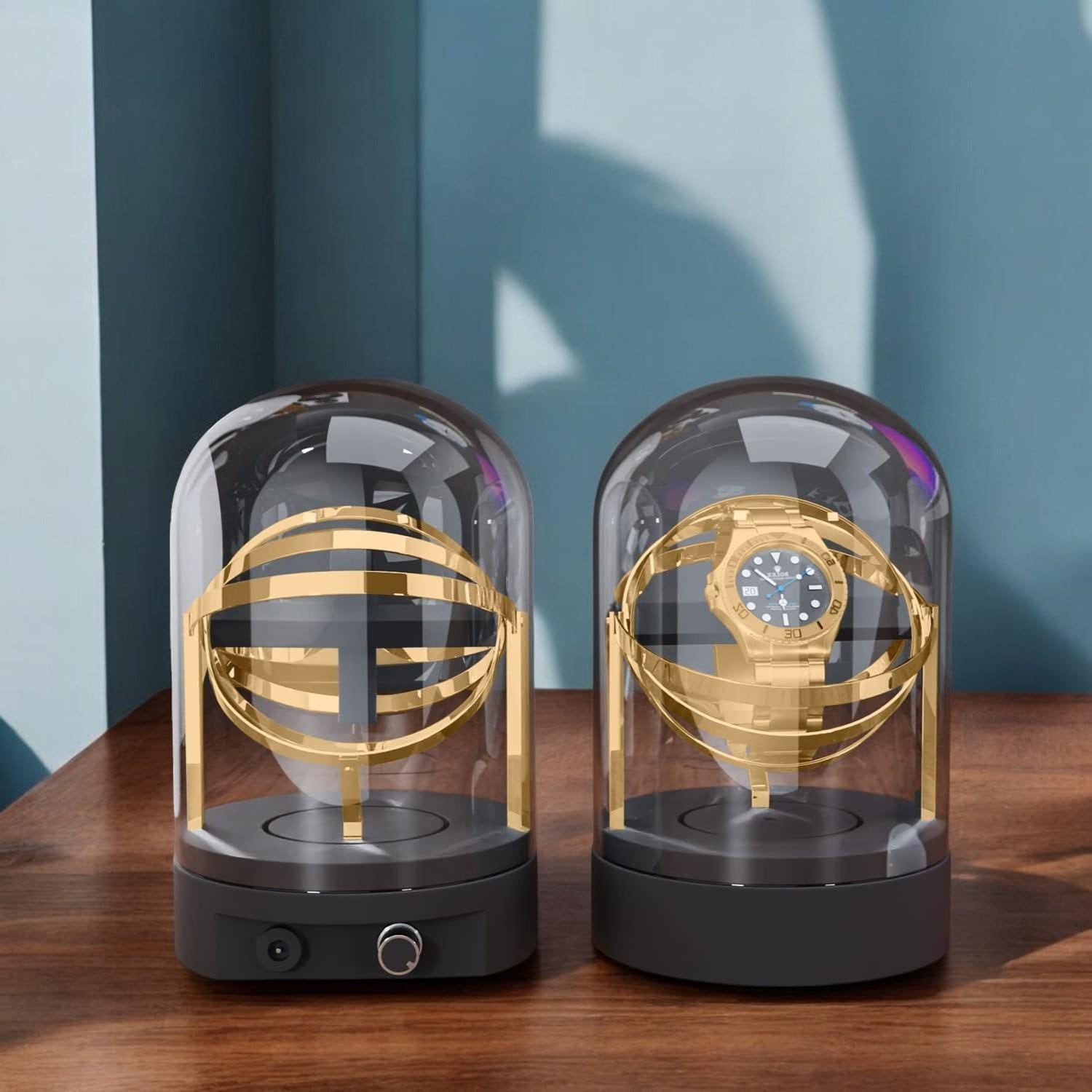 Modern Watch Winder – Best Gift for Watch Lovers | Silent Motor, Elegant Display,Rolex,Patek Philippe,Richard Mille,Jacob & Co. Watch Winder - My Store