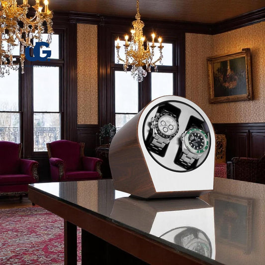 Luxury Watch Winder for any Watches Double Watch Box with Quiet Motor, Stainless Steel Brushed Finish, Perfect for Rolex or any other brand. - My Store
