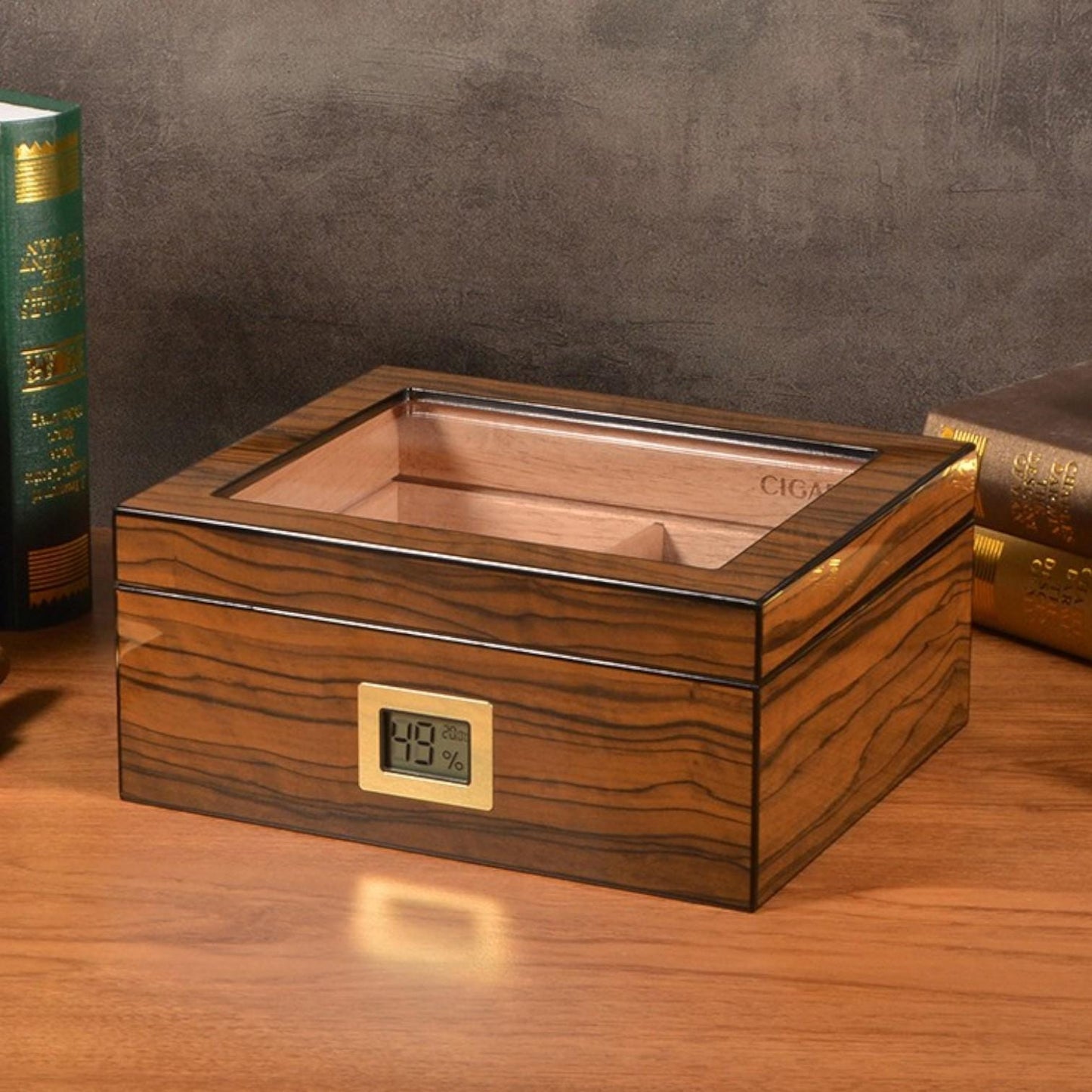 Cigar Humidor Box Cigar Storage | Elegant Humidor with Hygrometer | Fathers Day  Gift for Cigar Lovers - My Store
