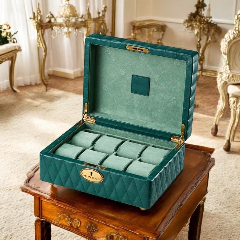 Luxury Leather Watch Organizer - Elegant Jewelry Gift Box & Custom Watch Packaging for Sophisticated Tastes. - My Store