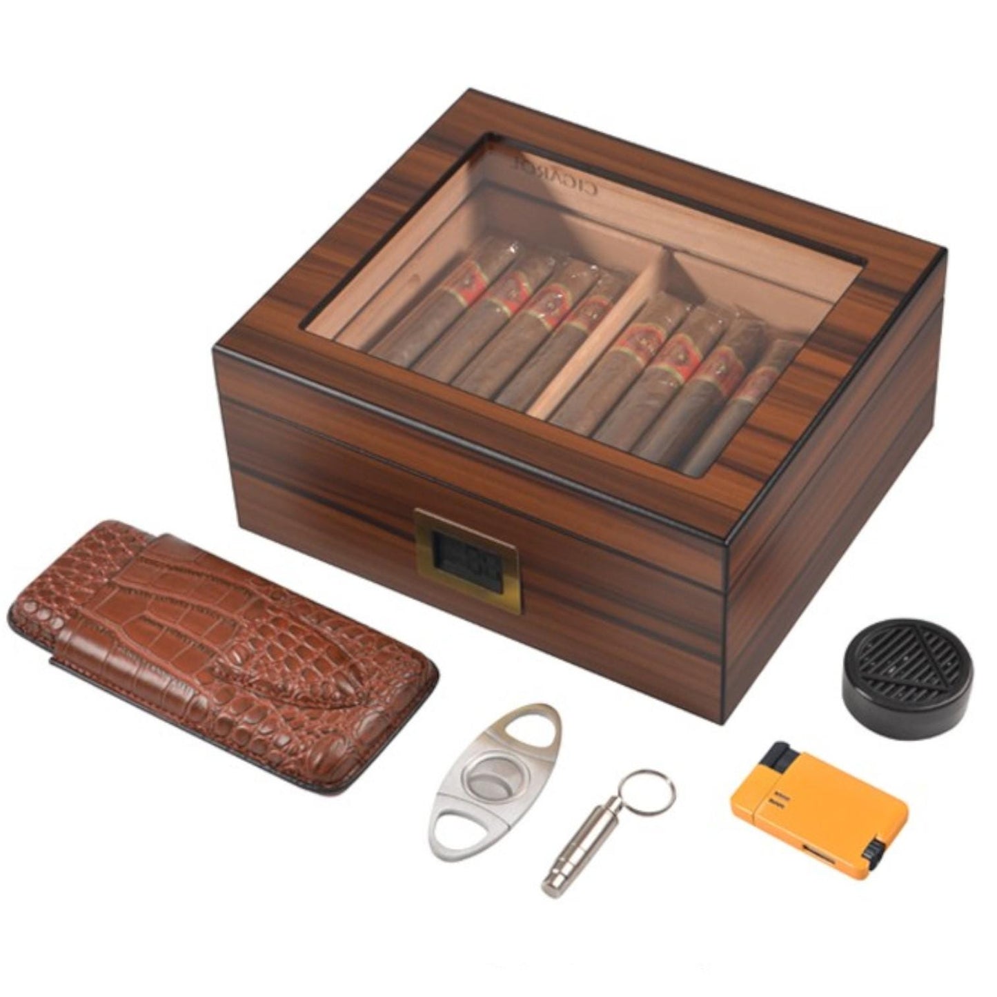 Cigar Humidor Box Cigar Storage | Elegant Humidor with Hygrometer | Fathers Day  Gift for Cigar Lovers - My Store