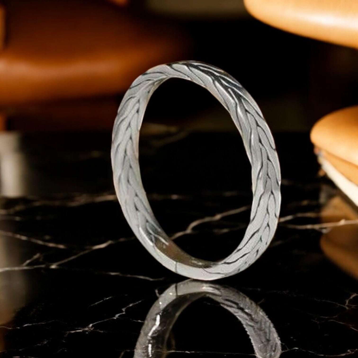 Elegant S925 Sterling Silver Woven Open Bracelet for Men & Women – Retro National Style, Interwoven Love, Luxury Couple Gift - My Store
