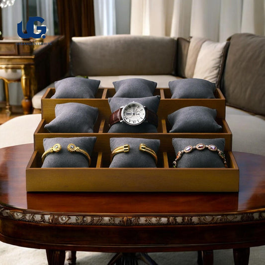 Stackable Watch & Jewelry Display Tray  Velvet Lined Organizer for Men Elegant Storage for Watches, Rings  Accessories  Gift for Him - My Store