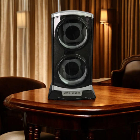 Double Watch Winder - Silent Automatic Rotating Mechanical Watch Winder Storage Box for Men’s Watches" - My Store
