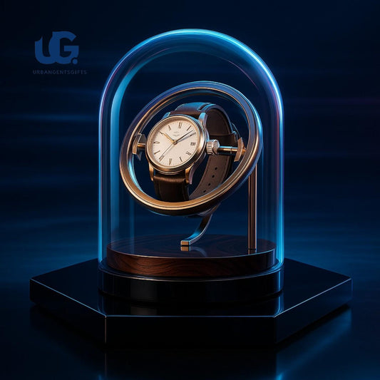 Luxury Dome Watch Winder – Silent Auto Rotator for Rolex & AP | Elegant Gift Display Box - My Store