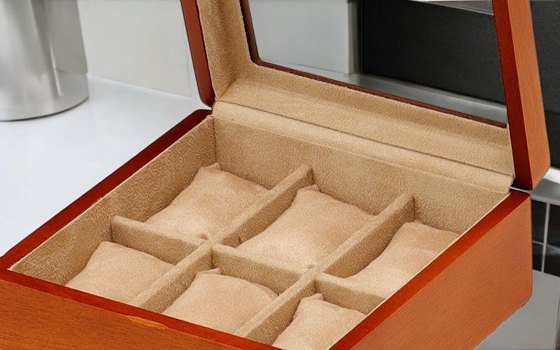 Perfect gift - Watch Box with Velvet Interior – Elegant Watch Storage Case for 3 or 6 Watches, Eco-Friendly Wooden Jewelry Organizer Gift - My Store