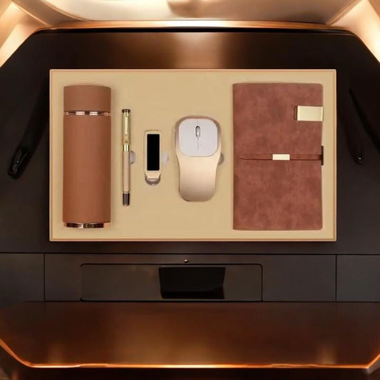 Corporate Gift Set ,USB Mouse,Pen, and Office Essentials in Elegant Gift Box | Perfect for Promotions & Corporate Events - My Store