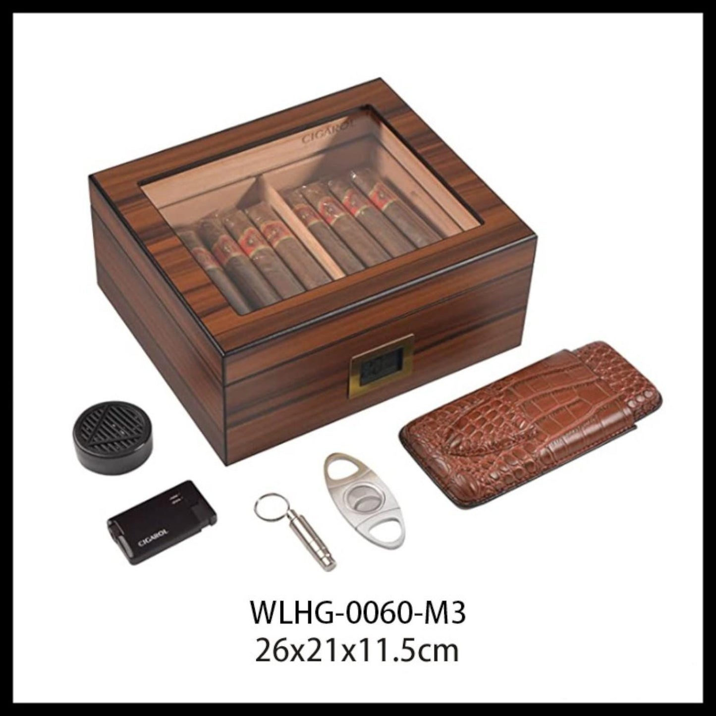 Cigar Humidor Box Cigar Storage | Elegant Humidor with Hygrometer | Fathers Day  Gift for Cigar Lovers - My Store