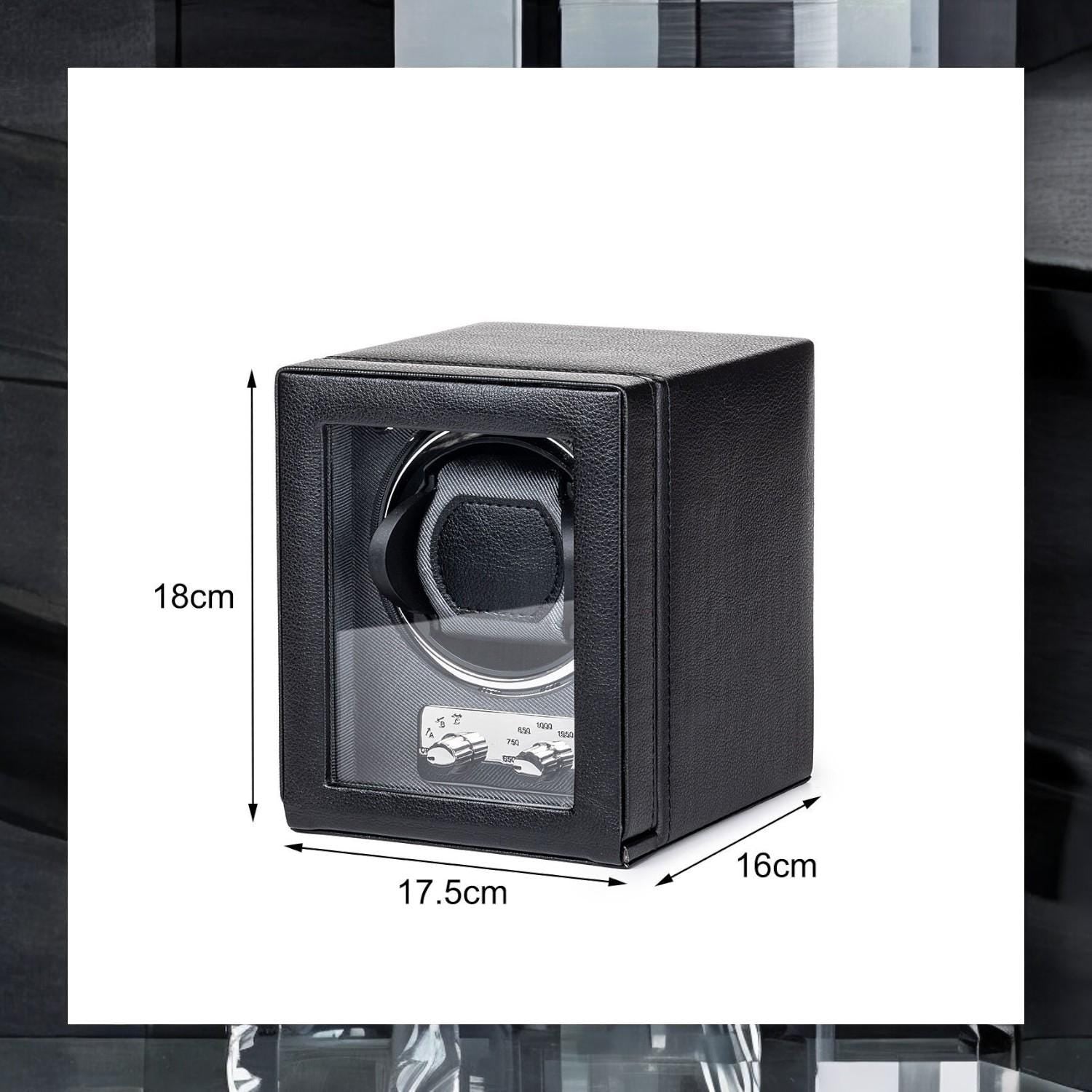 Automatic Watch Winder Display Box – Green & Black Single Winder for Men’s Watches – Elegant Gift for Watch Enthusiasts - My Store