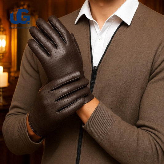 Luxury slim Leather Gloves for Men & Women - Stylish, Warm, and Durable,perfect gift - My Store