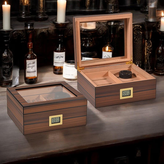 Cigar Humidor Box Cigar Storage | Elegant Humidor with Hygrometer | Fathers Day  Gift for Cigar Lovers - My Store