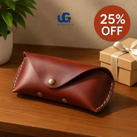 Vintage Leather Glasses Wallet – Retro Protective Case for Men & Women | Gift-Ready Pouch - My Store