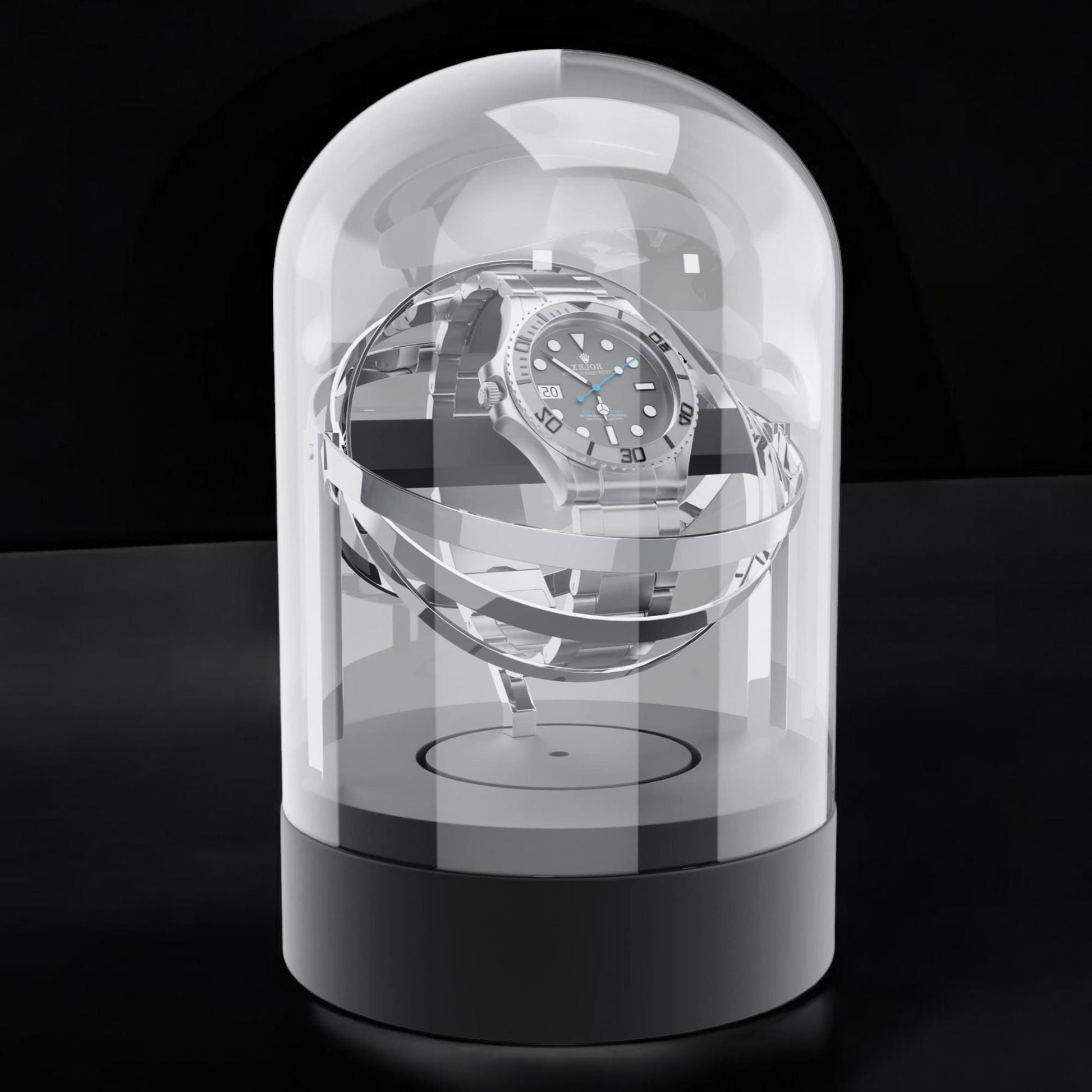 Modern Watch Winder – Best Gift for Watch Lovers | Silent Motor, Elegant Display,Rolex,Patek Philippe,Richard Mille,Jacob & Co. Watch Winder - My Store