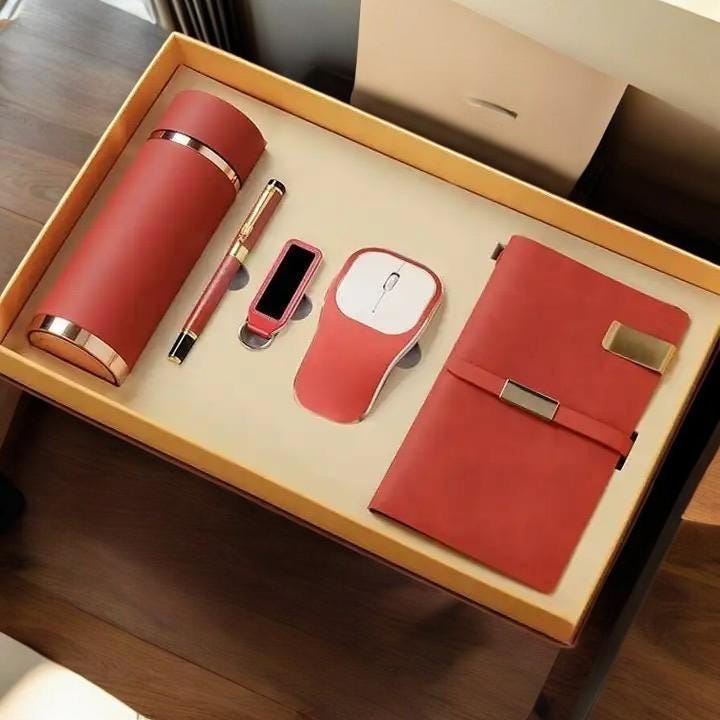 Corporate Gift Set ,USB Mouse,Pen, and Office Essentials in Elegant Gift Box | Perfect for Promotions & Corporate Events - My Store